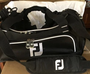 Foot Joy Electrolux Golf Large Duffel Bag Travel Gym 2 Straps Shoulder Black - Picture 1 of 11