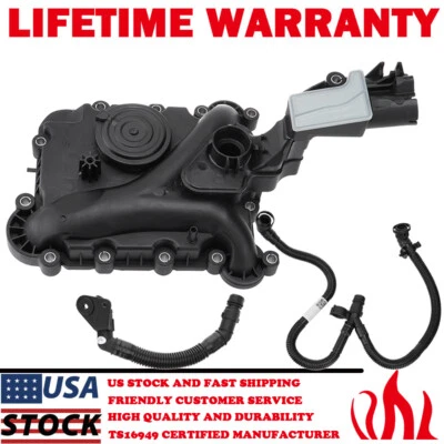 Válvula de ventilación del cárter separador de aceite y tubo de manguera para AUDI A6 A7 A8 Quattro 3.0TFSI Foto 1 de 4