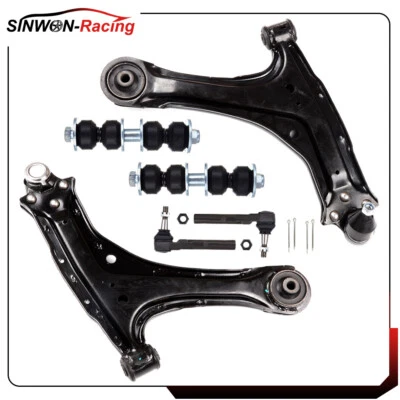 Para Chevrolet Malibu 1997-03 6 piezas brazo de control inferior rótula extremo de varilla de amarre exterior Foto 1 de 4