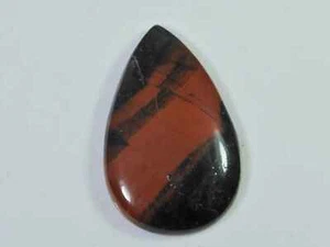 Natural Bloodstone Palm Crytsal 34Cts. Pear Cabochon Loose Gemstone 22X36MM N370 - Picture 1 of 9