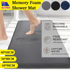 Soft Rug Absorbent Memory Foam Bath Mat Non-slip Bathroom Floor Shower Carpet - Picture 1 of 15