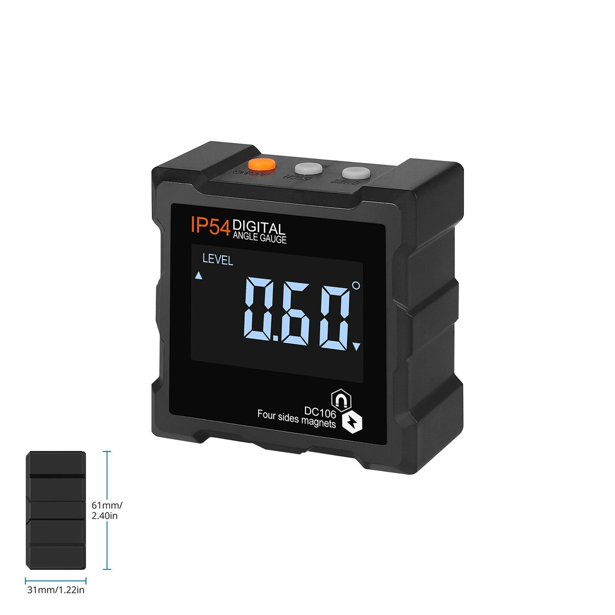 Digitaler Winkelmesser DXL360S - Magnetisch, 2-Achsen, LCD, Für Handwerk & Bau