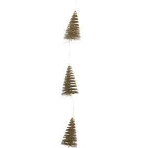 Mini guirnalda de Navidad Northlight 6,75 pies LED B/O dorado árbol de sisal luces blancas - Imagen 1 de 3