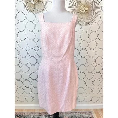 VTG Niteline Della Roufogali Womens Mini Dress 12 Pink Beaded Sparkle Coquette — 第 1/4 张图片