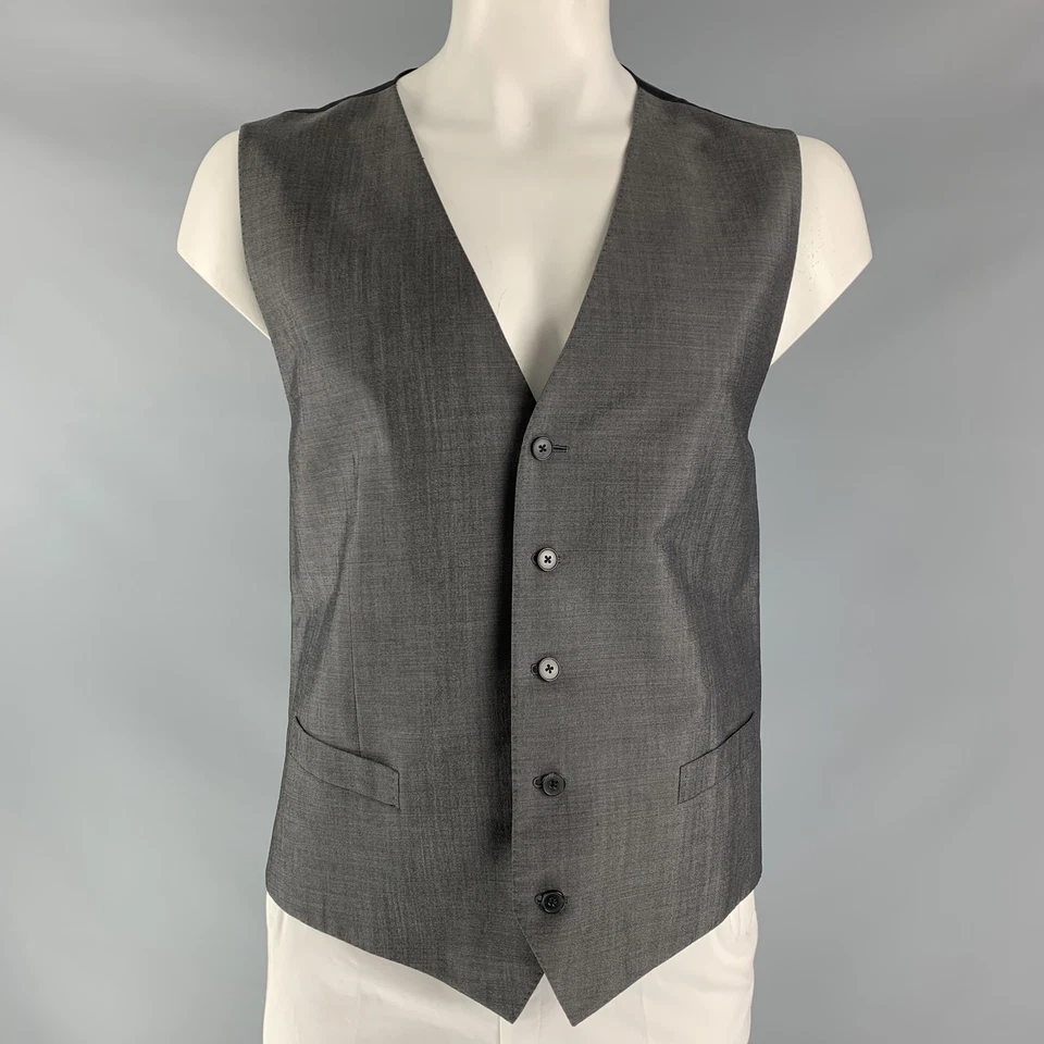DOLCE & GABBANA Taille 48 Gilet Boutonné En Laine Mélangée - Photo 1/4