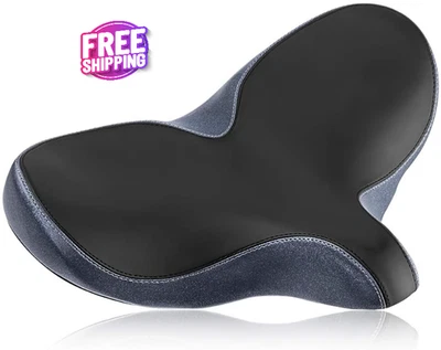 Asiento De Bicicleta Sillín De Bicicleta Ancho Cómodo Cojín Suave Para Ciclismo - Image 1 of 4