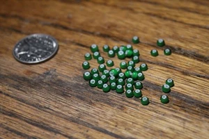 Vintage green and white heart trade beads - Picture 1 of 5