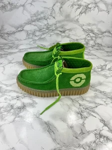 Clarks x Pokemon Torhill Explore Mens UK 5 Bulbasaur Green Suede Casual Shoes - Picture 1 of 13
