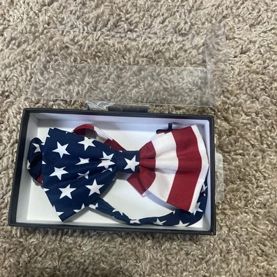 Pajarita con bandera americana patriótica de Estados Unidos para hombre  Foto 1 de 4