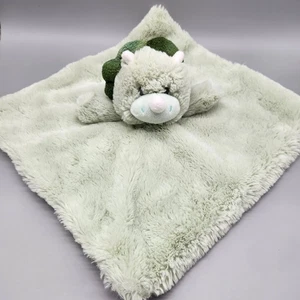 Kellytoy Green Dinosaur Security Blanket Lovey Dino Rattle Plush K Luxe Baby - Picture 1 of 7