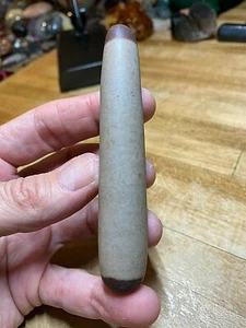 Shiva Lingam Narmada Fluss Edelstein Reiki Heilstab Präparat 559 - Bild 1 von 7