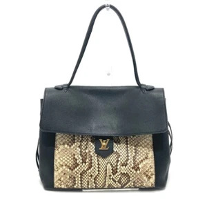 Bolso de hombro LOUIS VUITTON N92280 con logotipo hardware Lock Me MM negro - Imagen 1 de 13