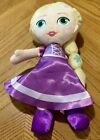 Disney Tangled Rapunzel 10” Plush Princess Just Play Stuffed Toy Purple Dress Q6