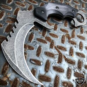 8" Tactical Raptor Claw Karambit Talon Fixed Blade Hunting Hawkbill Knife NEW