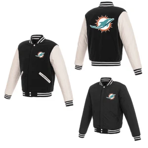 Newest Miami Salute Service Sideline Zip up Reversible Unisex Therma Jacket - Picture 1 of 4