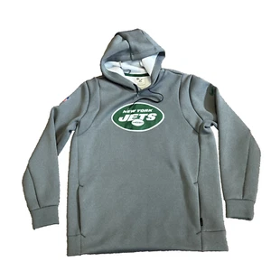 New York Jets Nike NFL On Field Sweatshirt Men's Gray - Pockets Large - Picture 1 of 14