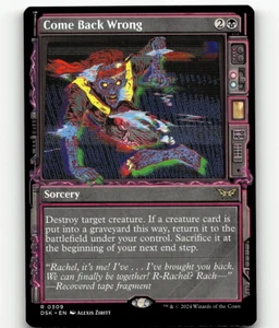 MTG Come Back Wrong (Showcase) #309 - Duskmourn: House of Horror - Picture 1 of 1