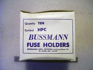 SOPORTES DE FUSIBLES BUSSMANN HPC 30 AMP 600 VOLTIOS - 2 piezas - Imagen 1 de 2