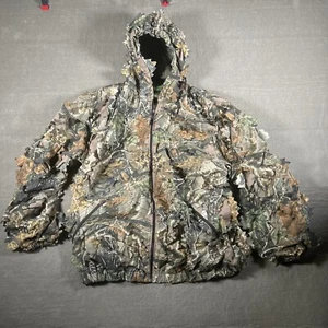 Cabela's Camouflage Ghillie Scent-Lok Leafy Jacket Large Seclusion 3D Hunting - Picture 1 of 12