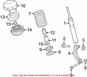 Genuine OEM Front Coil Spring Insulator For VW/Audi 4M0412109A