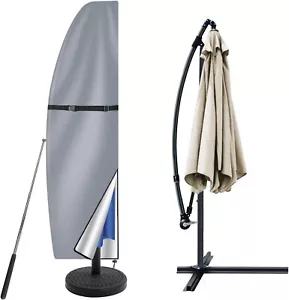 Cantilever Parasol Cover with Rod, Heavy Duty Large Umbrella Cover with Zip and - Picture 1 of 7