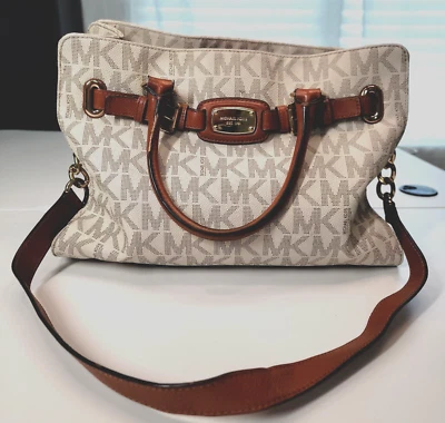 Сумка наплечная Michael Kors Hamilton Vanilla Jet Set дорожная сумка с короткими ручками фирменная сумка - Изображение 1 из 4