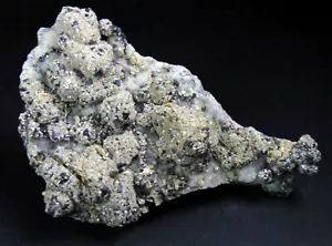 GALENA BRILLIANT CRYSTALS, SIDERITES on DRUSY QUARTZS from PERU.....JULCANI MINE - Picture 1 of 12