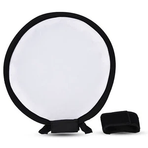Mini Round Beauty Dish Speedlite Flash Diffuser Softbox DOB - Picture 1 of 15