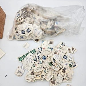 By the pound -Mixed Used Domestic Postage Stamps on paper Arts Crafts Collage - Picture 1 of 11