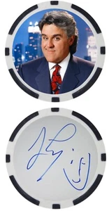 JAY LENO - COMICO LEGGENDARIO - CHIP POKER ***FIRMATO*** - Foto 1 di 2