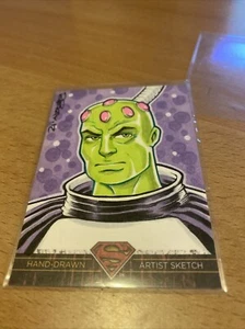 2012 DC Comics Superman: The Legend Sketch 1/1 Hand Drawn - Picture 1 of 3