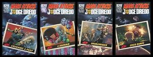 Mars Attacks Judge Dredd Comic Subscription Variant Cover Set 1-2-3-4 Lot IDW