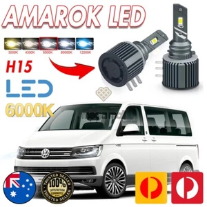 LED HEAD LIGHT For Volkswagen Multivan T5 VW Bulb CANBUS H15 - Picture 1 of 13