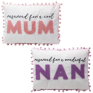 Cushion Reserved for Mum Nan 40cm x 30cm - Mother's Day Gift - Picture 1 of 7