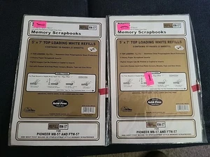 2 Confezioni Pioneer Memory Book Ricarica 5x7 Caricamento dall'alto RW-57 - Foto 1 di 2