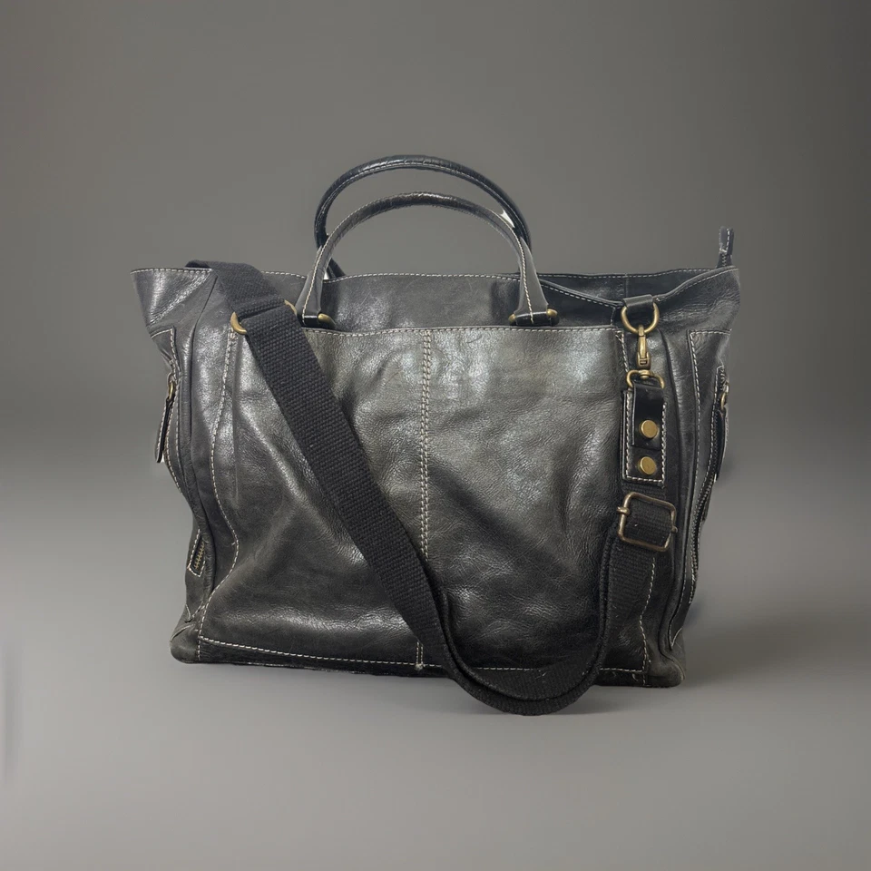 Bolso Bandolera Cavalcanti Para Mujer Cuero Genuino Negro Hecho en Italia Foto 1 de 4