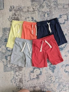 Lot of 5 Old Navy Boys Sweat Shorts Size 4T Gray Red Yellow Orange Blue Bundle - Picture 1 of 10