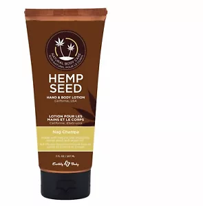 Earthly Body Hemp Seed Hand and Body Lotion Velvet Nag Champa 7 oz, New - Picture 1 of 1