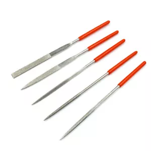 Mini Set of 5 Wooden File Needles for Carving Woodworking DIY File Hand Tools - Picture 1 of 12