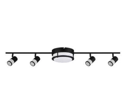 Hampton Bay Greyrock 3,44 pies negro mate integrado LED cableado pista iluminación Foto 1 de 4