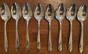Queen Bess II 1946 Silverplated 6" Vintage Teaspoons by Oneida - Bild 1 von 7
