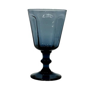 Lenox Antique Dark Blue Goblet 5" Wine Cabernet Sherry MARKED Set of 5 - Picture 1 of 4