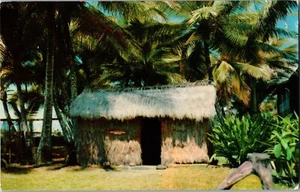 LITTLE GRASS SHACK, KONA INN, KAILUA, HAWAII Vintage Postcard JZ14 - Picture 1 of 2