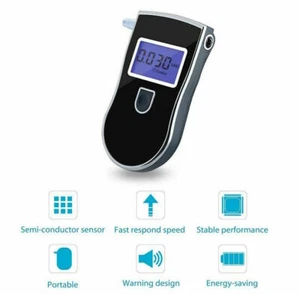 Police Digital LCD Breath Alcohol Tester Breathalyzer At-818 LAST MODEL - Imagen 1 de 1