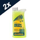 2x1L MANNOL AG13+ Yellow Antifreeze Coolant Concentrated to -40°C (Advanced) 