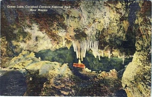 Green Lake Carlsbad Caverns Parco Nazionale Nuovo Messico Cartolina Postata - Foto 1 di 2