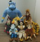 Disney Aladdin Lot Of 7- Plushs Genie & Raja &Bean Bag-Aladdin Jafar Genie & Abu