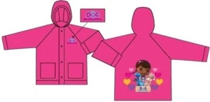 NEW Disney Doc McStuffins Hooded Size L AGES 5-6 Rain Coat Jacket FREE SHIPPING! - Picture 1 of 2