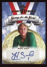 Hope Solo 2013 Leaf Sports Heroes Auto Going for the Gold #GG-HS1