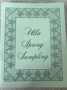 Vintage Cross Stitch Pattern Booklet Ulla Spring Sampling - Picture 1 of 2